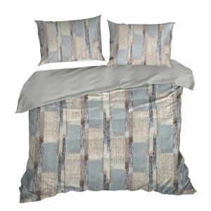 Komplet pościeli ALLISON 220×200 beżowo-srebrny 723397 Komplet pościeli ALLISON 220×200 beżowo-srebrny 723397