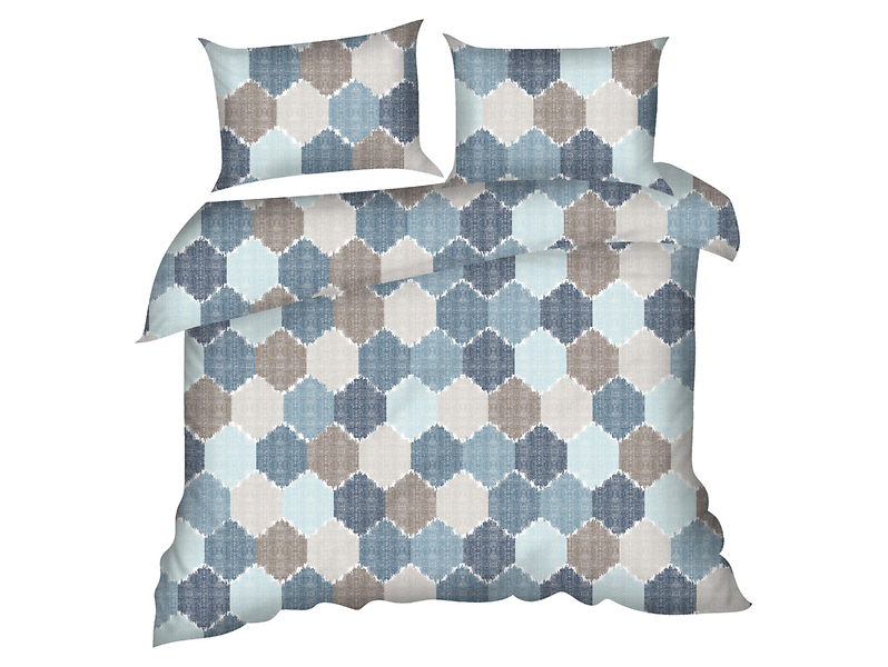 Komplet pościeli bawełnianej Geometric 160x200 + 2 x 70x80 cm 641837