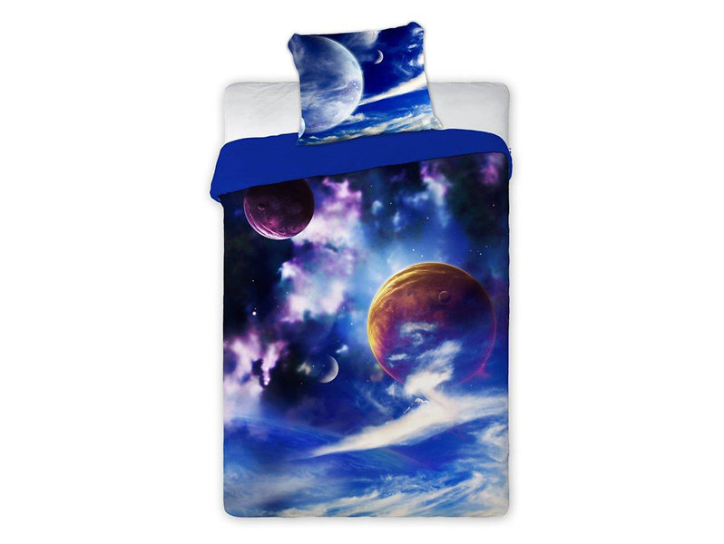 Komplet pościeli bawełnianej Kosmos 140x200 + 70x80 cm 702117