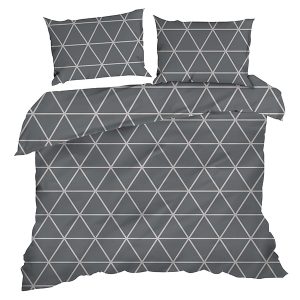 Komplet pościeli Grafito 160×200 cm + 2x70x80 cm 57884 Komplet pościeli Grafito 160×200 cm + 2x70x80 cm 57884
