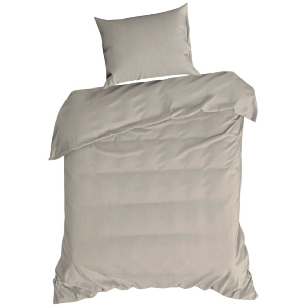 Komplet pościeli muślinowej 100% bawełna ciemny beż 140x200 70x80 1032096
