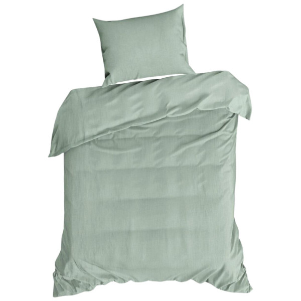 Komplet pościeli muślinowej bawełna 100% mięta 140x200 poszewka 70x80 1032090