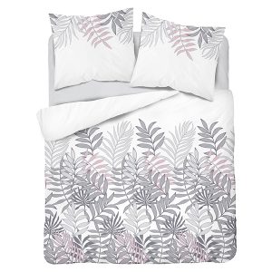 Komplet pościeli Plant bawełna satynowa 200×220 cm + 2x70x80 cm 56454 Komplet pościeli Plant bawełna satynowa 200×220 cm + 2x70x80 cm 56454