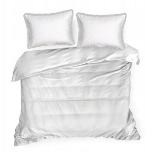 Komplet pościeli satynowej 100% bawełna RETRO Eurofirany 220×200 biały 411813 Komplet pościeli satynowej 100% bawełna RETRO Eurofirany 220×200 biały 411813