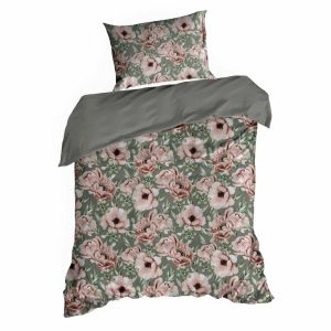 Komplet Pościeli Satynowej 140×200 Kwiecisty Styl 723412 Komplet Pościeli Satynowej 140×200 Kwiecisty Styl 723412