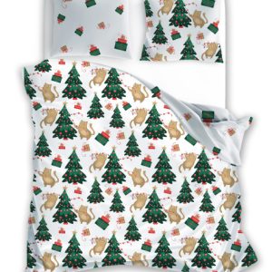 Komplet pościeli świątecznej 160×200 HOLLY JOLLY choinki 806260 Komplet pościeli świątecznej 160×200 HOLLY JOLLY choinki 806260