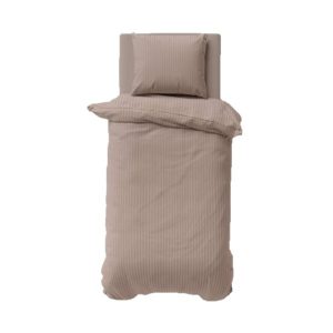Komplet pościeli z adamaszku Pure Collection 140×200 taupe 279306