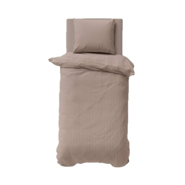 Komplet pościeli z adamaszku Pure Collection 140x200 taupe 279306