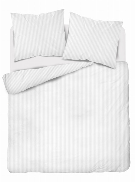 Komplet pościeli z adamaszku Pure Collection 160x200 biały 273661