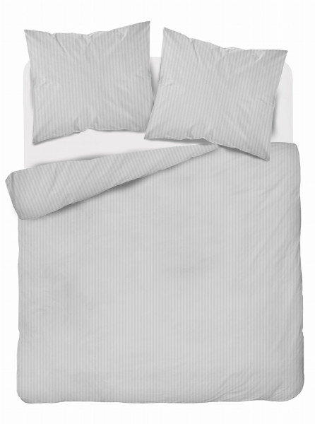 Komplet pościeli z adamaszku Pure Collection 180x200 srebrny 273066
