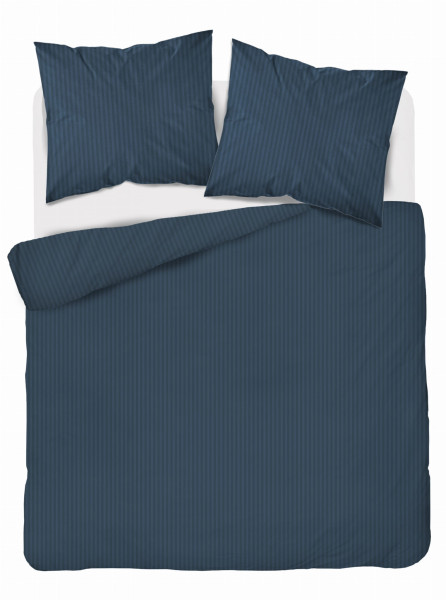 Komplet pościeli z adamaszku Pure Collection 220x200 denim 273694