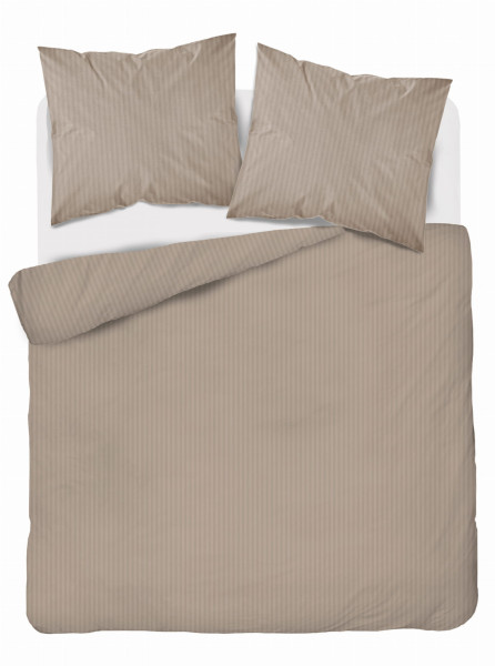 Komplet pościeli z adamaszku Pure Collection 220x200 taupe 273693