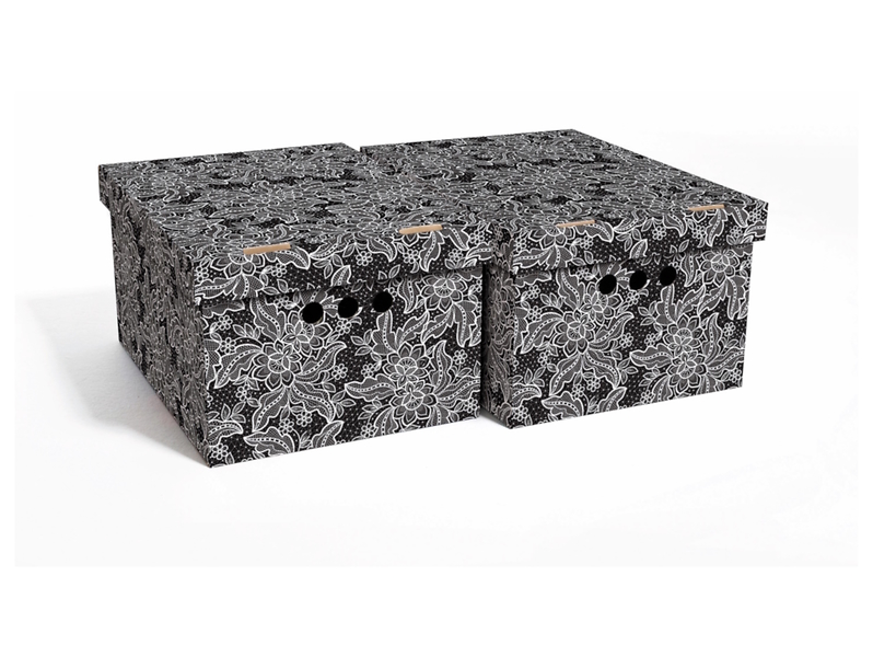 Komplet pudeł kartonowych Koronka 18x35 cm 2 szt. 46088
