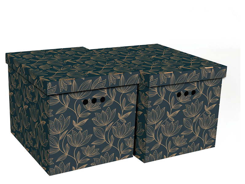 Komplet pudeł kartonowych Kwiat 32x42 cm 2 szt. 47085