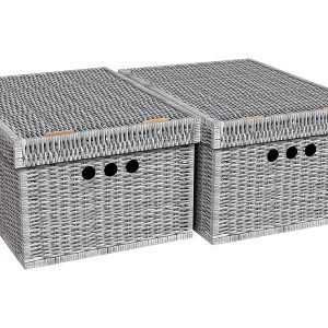 Komplet pudeł kartonowych Wiklina 18×33 cm 2 szt. 23071 Komplet pudeł kartonowych Wiklina 18×33 cm 2 szt. 23071