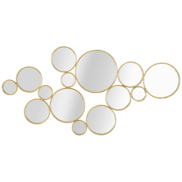 Kompozycja luster w złotej ramie, 100 x 51,5 cm 262541