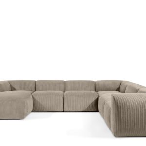 KONSIMO BUFFO Duży miękki narożnik beżowy, kształt U, szer. 356 cm 850025 KONSIMO BUFFO Duży miękki narożnik beżowy, kształt U, szer. 356 cm 850025