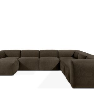 KONSIMO BUFFO Duży miękki narożnik brązowy, kształt U, szer. 356 cm 850005 KONSIMO BUFFO Duży miękki narożnik brązowy, kształt U, szer. 356 cm 850005