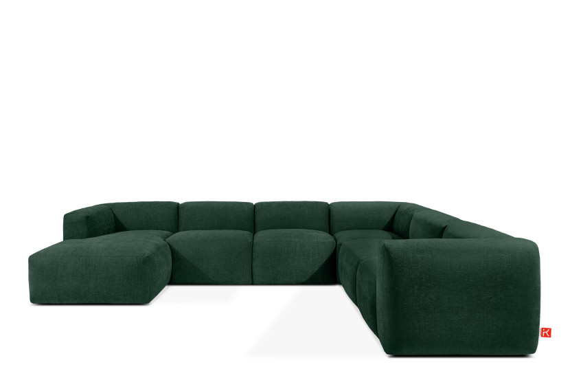 KONSIMO BUFFO Duży miękki narożnik morski, kształt U, szer. 356 cm 850001