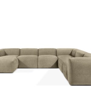 KONSIMO BUFFO Duży miękki narożnik piaskowy, kształt U, szer. 356 cm 850049 KONSIMO BUFFO Duży miękki narożnik piaskowy, kształt U, szer. 356 cm 850049