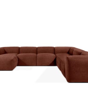 KONSIMO BUFFO Duży miękki narożnik pomarańczowy, boho, szer. 356 cm 850029 KONSIMO BUFFO Duży miękki narożnik pomarańczowy, boho, szer. 356 cm 850029