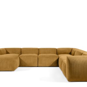 KONSIMO BUFFO Duży miękki narożnik żółty, kształt U, szer. 356 cm 849999 KONSIMO BUFFO Duży miękki narożnik żółty, kształt U, szer. 356 cm 849999