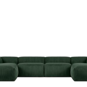 KONSIMO BUFFO Duży Narożnik modułowy, ciemnozielony, kształt U, Boho 366721 KONSIMO BUFFO Duży Narożnik modułowy, ciemnozielony, kształt U, Boho 366721