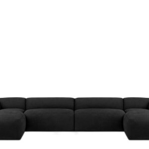 KONSIMO BUFFO Duży Narożnik modułowy, grafitowy, boho, kształt U 366800 KONSIMO BUFFO Duży Narożnik modułowy, grafitowy, boho, kształt U 366800