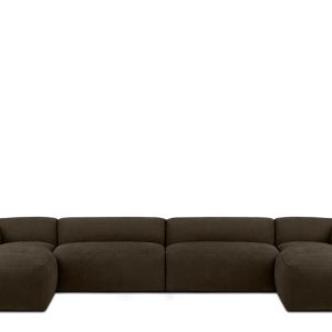 KONSIMO BUFFO Duży Narożnik modułowy, tkanina brązowa, kształt U 366733 KONSIMO BUFFO Duży Narożnik modułowy, tkanina brązowa, kształt U 366733