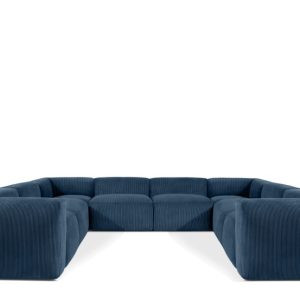 KONSIMO BUFFO Elegancki Narożnik modułowy, granatowy 352×281 cm 849891 KONSIMO BUFFO Elegancki Narożnik modułowy, granatowy 352×281 cm 849891