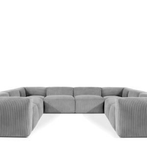 KONSIMO BUFFO Elegancki Narożnik modułowy, jasny szary 352×281 cm 850023 KONSIMO BUFFO Elegancki Narożnik modułowy, jasny szary 352×281 cm 850023