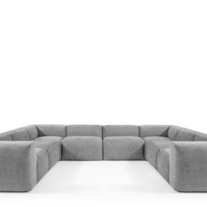 KONSIMO BUFFO Imponujący Narożnik, jasnopopielaty, szary 352×281 cm 849904 KONSIMO BUFFO Imponujący Narożnik, jasnopopielaty, szary 352×281 cm 849904