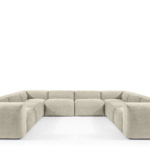 KONSIMO BUFFO Imponujący Narożnik modułowy, miękki, ecru 352×281 cm 849905 KONSIMO BUFFO Imponujący Narożnik modułowy, miękki, ecru 352×281 cm 849905