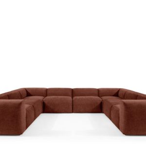 KONSIMO BUFFO Imponujący Narożnik modułowy, pomarańczowy 352×281 cm 849887 KONSIMO BUFFO Imponujący Narożnik modułowy, pomarańczowy 352×281 cm 849887