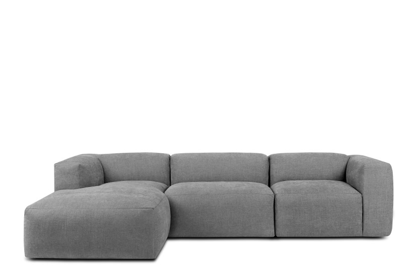 KONSIMO BUFFO Narożnik modułowy lewy, jasny popielaty szer. 285 cm 849894