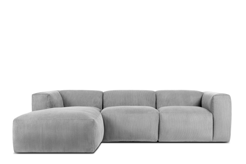 KONSIMO BUFFO Narożnik modułowy lewy, jasny szary, szer. 285 cm 850018