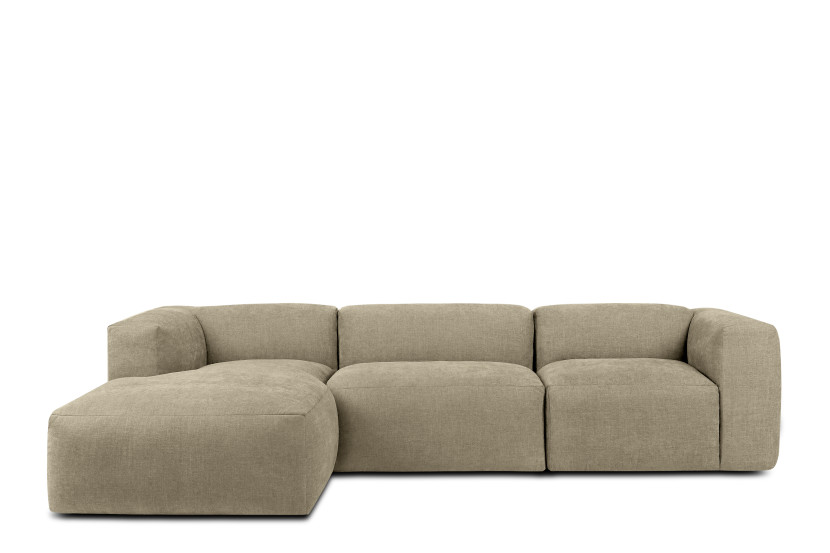 KONSIMO BUFFO Narożnik modułowy lewy, piaskowy, boho szer. 285 cm 849895