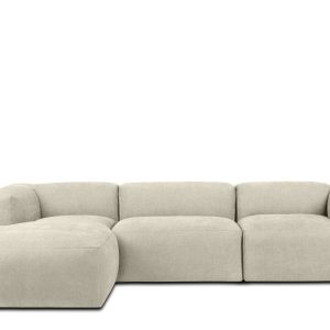 KONSIMO BUFFO Narożnik modułowy lewy, tkanina ecru, boho szer. 285 cm 850048 KONSIMO BUFFO Narożnik modułowy lewy, tkanina ecru, boho szer. 285 cm 850048