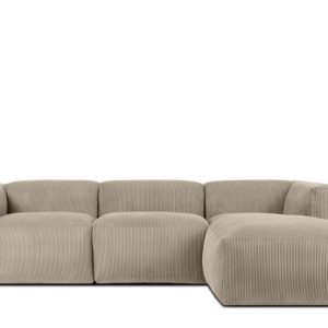 KONSIMO BUFFO Narożnik prawy modułowy, beżowy sztruks, szer. 285 cm 371181 KONSIMO BUFFO Narożnik prawy modułowy, beżowy sztruks, szer. 285 cm 371181