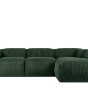 KONSIMO BUFFO Narożnik prawy modułowy, ciemnozielony, szer. 285 cm 371173 KONSIMO BUFFO Narożnik prawy modułowy, ciemnozielony, szer. 285 cm 371173