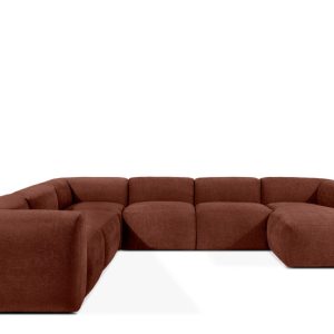 KONSIMO BUFFO Narożnik U pomarańczowy, miękkie siedzisko, boho 849910 KONSIMO BUFFO Narożnik U pomarańczowy, miękkie siedzisko, boho 849910