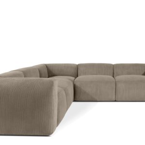 KONSIMO BUFFO Narożnik wypoczynkowy, beżowy sztruks, 281×281 cm 850031 KONSIMO BUFFO Narożnik wypoczynkowy, beżowy sztruks, 281×281 cm 850031
