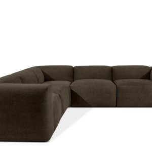 KONSIMO BUFFO Narożnik wypoczynkowy, brązowa tkanina 281×281 cm 850010 KONSIMO BUFFO Narożnik wypoczynkowy, brązowa tkanina 281×281 cm 850010