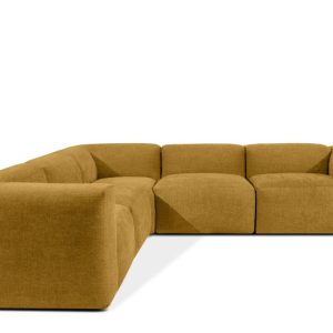 KONSIMO BUFFO Narożnik wypoczynkowy miękki, miodowy żółty 281×281 cm 850047 KONSIMO BUFFO Narożnik wypoczynkowy miękki, miodowy żółty 281×281 cm 850047