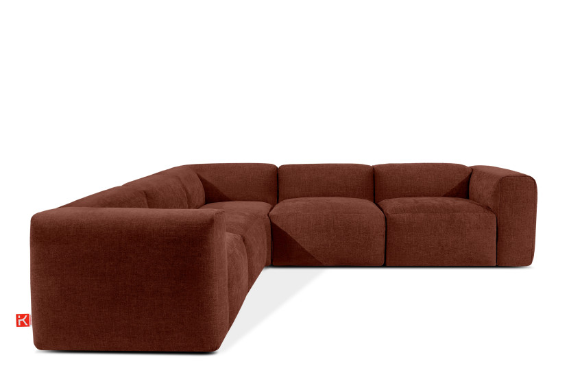 KONSIMO BUFFO Narożnik wypoczynkowy, pomarańczowy 281x281 cm 850009