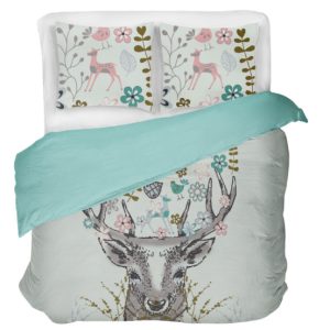 KONSIMO CERVUS piękny komplet bawełnianej pościeli, 160×200 808845 KONSIMO CERVUS piękny komplet bawełnianej pościeli, 160×200 808845