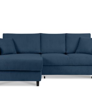 KONSIMO EGRET Rozkładany sztruksowy narożnik lewy w stylu hygge 822330 KONSIMO EGRET Rozkładany sztruksowy narożnik lewy w stylu hygge 822330