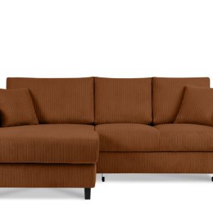 KONSIMO EGRET Rozkładany sztruksowy narożnik lewy w stylu hygge 822332 KONSIMO EGRET Rozkładany sztruksowy narożnik lewy w stylu hygge 822332