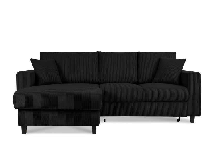 KONSIMO EGRET Rozkładany sztruksowy narożnik lewy w stylu hygge 822334