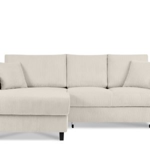 KONSIMO EGRET Rozkładany sztruksowy narożnik lewy w stylu hygge 822327 KONSIMO EGRET Rozkładany sztruksowy narożnik lewy w stylu hygge 822327